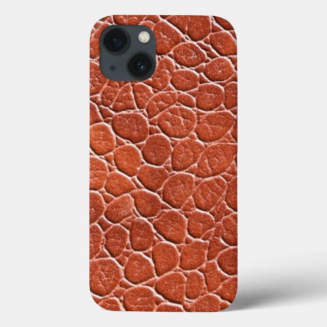 Funda De Case-Mate Para iPhone Patrón de cuero (Reverso)