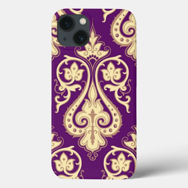Funda De Case-Mate Para iPhone Patrón de Damasco 4 (Reverso)