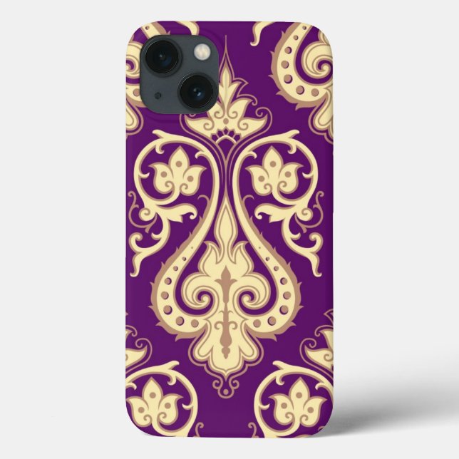 Funda De Case-Mate Para iPhone Patrón de Damasco 4 (Reverso)