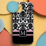 title_seo2 Patrón de damasco con monograma rosa negro<br><div class="desc">Un diseño moderno y elegante para tu teléfono. Un gran regalo para cualquier mujer artística - fondo de pared femenino blanco y negro con acento rosa.</div>