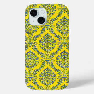 Funda Para iPhone 15 Patrón de Damasco del Imperio Francés #5