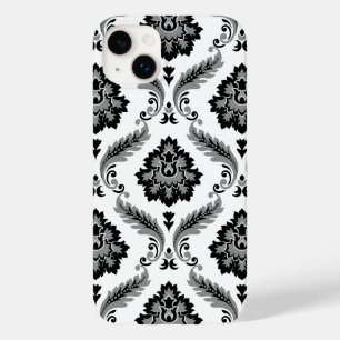 Funda Para iPhone 14 Plus De Case-Mate Patrón de Damasco Rococó Gris Negro Blanco