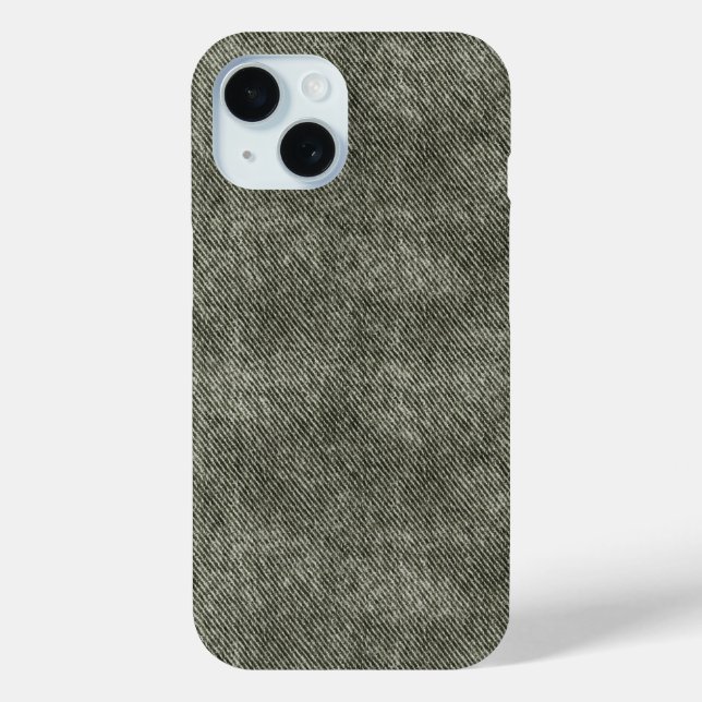 Funda De Case-Mate Para iPhone Patrón de Denominación de Oliva Gris (Reverso )