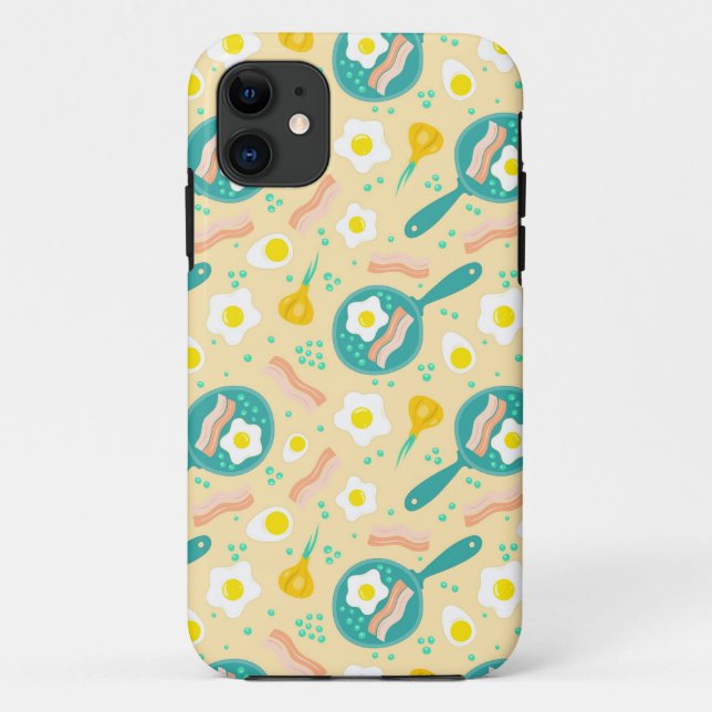 Funda De Case-Mate Para iPhone Patrón de desayuno (Reverso)