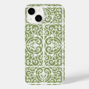 Funda Para iPhone 14 De Case-Mate Patrón de desplazamiento verde oliva