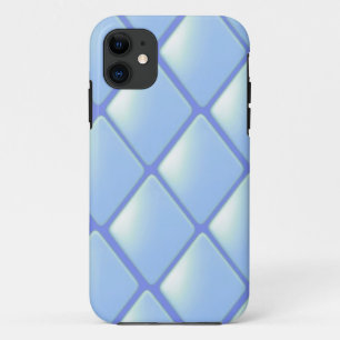 Funda Para iPhone 11 Patrón de diamante acolchado azul