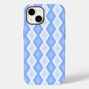 Funda Para iPhone 14 De Case-Mate Patrón de diamante azul pálido