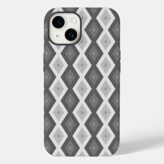 Funda Para iPhone 14 De Case-Mate Patrón de diamante de tonos grises