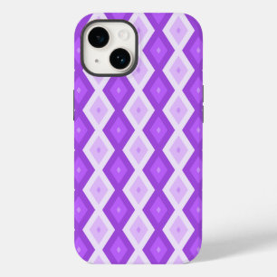 Funda Para iPhone 14 De Case-Mate Patrón de diamante púrpura brillante