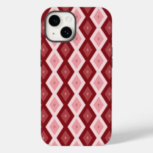 Funda Para iPhone 14 De Case-Mate Patrón de diamante rojo