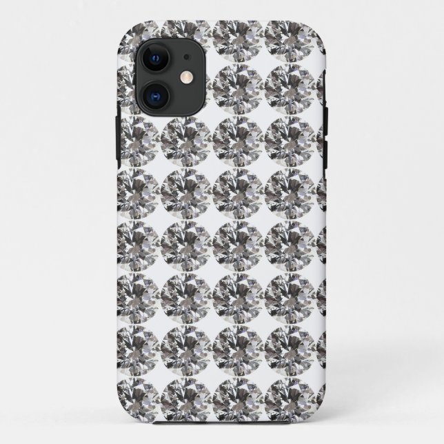 Funda De Case-Mate Para iPhone Patrón de diamantes (Reverso)