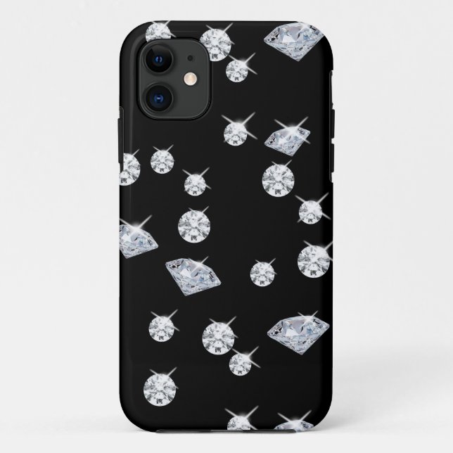 Funda De Case-Mate Para iPhone Patrón de diamantes modernos (Reverso)