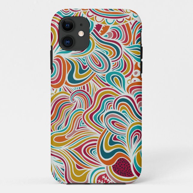 Funda De Case-Mate Para iPhone Patrón de dibujo (Reverso)