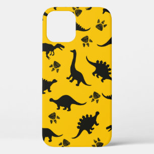 Funda Para iPhone 12 Patrón de dinosaurios de niños pequeños y cortos