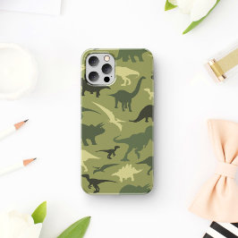 Funda Para iPhone 11 Patrón de dinosaurios, silueta de dinosaurios, din