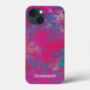Funda Para iPhone 13 Mini Patrón de diseño abstracto de color en cascada
