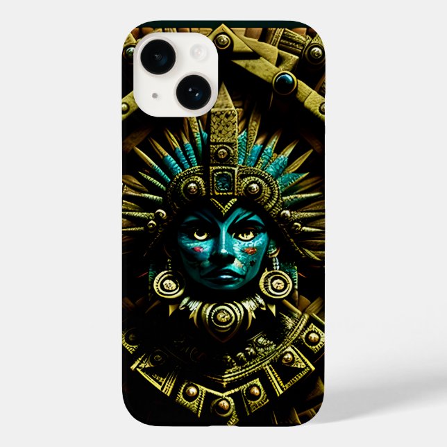 Funda De Case-Mate Para iPhone Patrón de diseño dos de Azteca (Reverso )