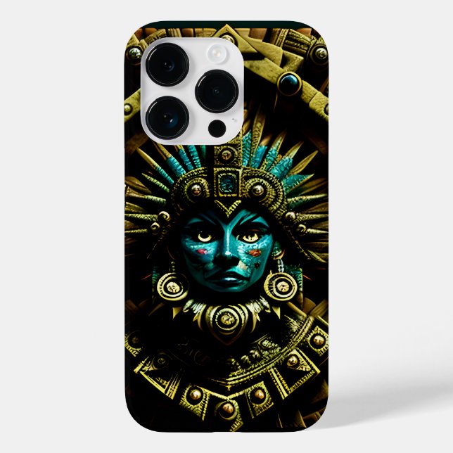 Funda De Case-Mate Para iPhone Patrón de diseño dos de Azteca (Reverso )