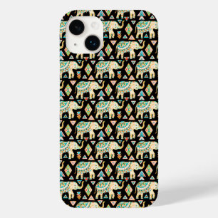 Funda Para iPhone 14 Plus De Case-Mate Patrón de elefantes indios coloridos lindos
