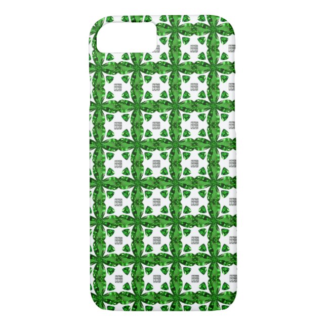 Funda De Case-Mate Para iPhone Patrón de encantamiento verde (Reverso)
