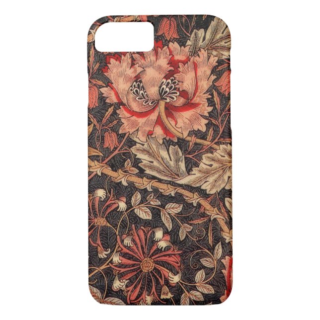 Funda De Case-Mate Para iPhone Patrón de época William Morris Honeysuckle (Reverso)