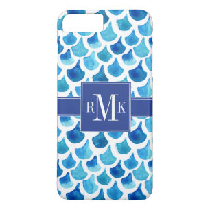 Funda Para iPhone 8 Plus/7 Plus Patrón de escala de color azul