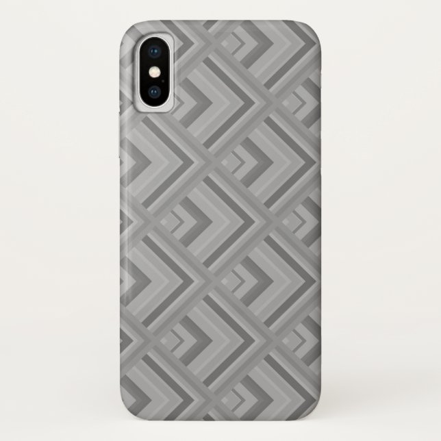 Funda De Case-Mate Para iPhone Patrón de escala gris (Reverso)