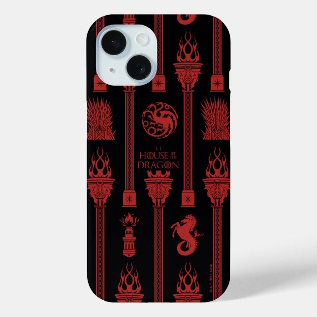 Funda De Case-Mate Para iPhone Patrón de Escudo Dragón (Reverso )