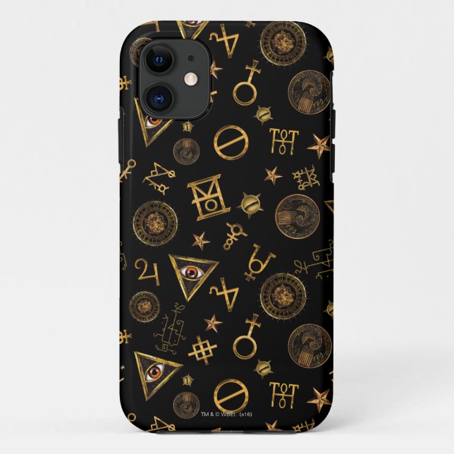 Funda De Case-Mate Para iPhone Patrón De Escudos Y Símbolos Mágicos De MACUSA™ (Reverso)