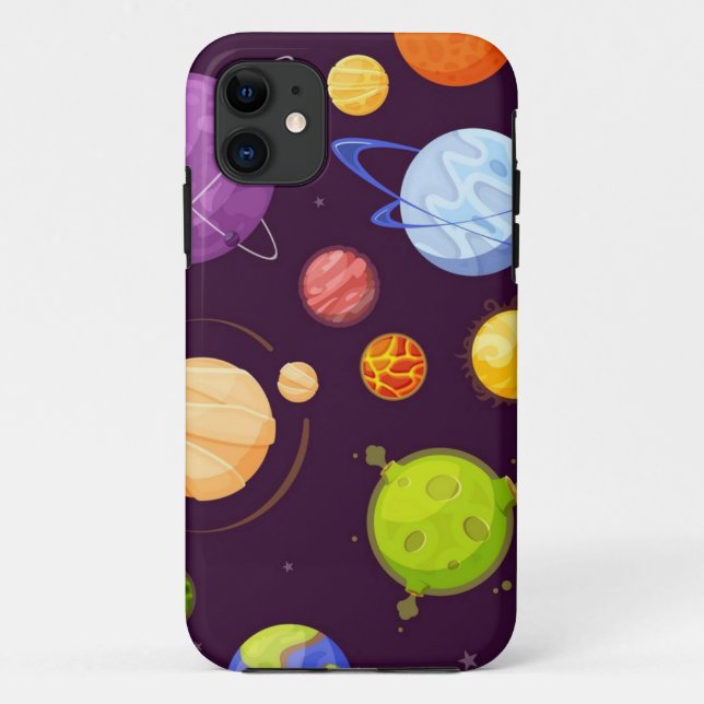 Funda De Case-Mate Para iPhone Patrón de espacio (Reverso)