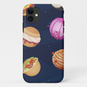 Funda Para iPhone 11 Patrón de espacio