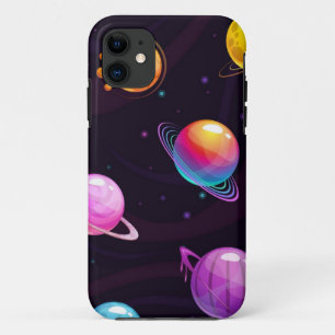 Funda Para iPhone 11 Patrón de espacio