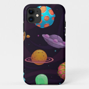 Funda Para iPhone 11 Patrón de espacio