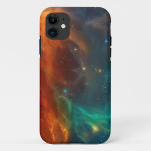 Funda Para iPhone 11 Patrón de espacio