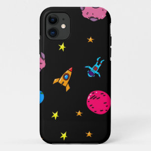 Funda Para iPhone 11 Patrón de espacio
