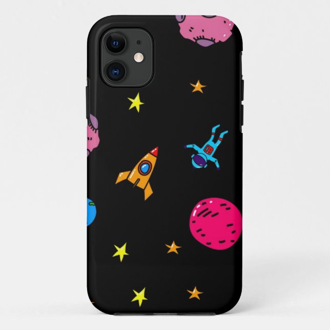 Funda De Case-Mate Para iPhone Patrón de espacio (Reverso)