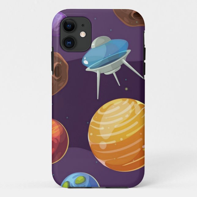 Funda De Case-Mate Para iPhone Patrón de espacio (Reverso)