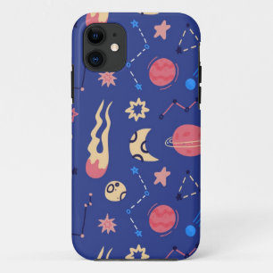 Funda Para iPhone 11 Patrón de espacio