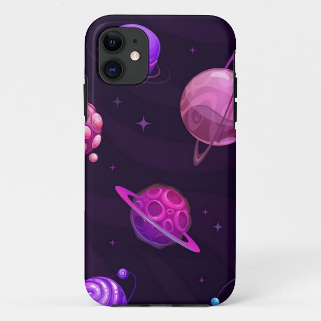Funda De Case-Mate Para iPhone Patrón de espacio (Reverso)