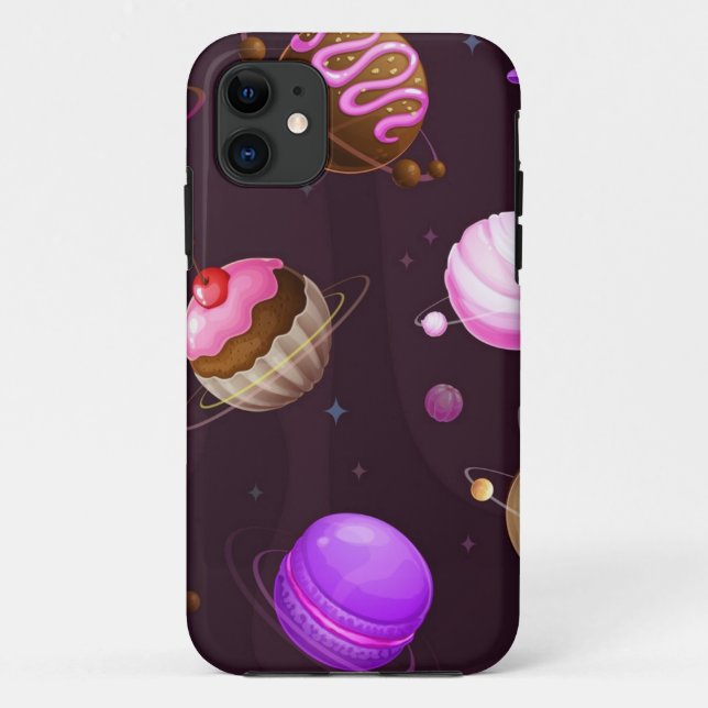 Funda De Case-Mate Para iPhone Patrón de espacio (Reverso)