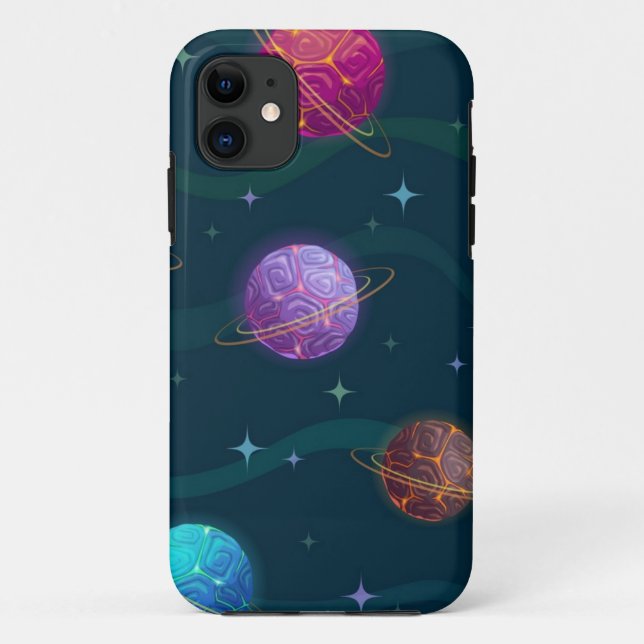 Funda De Case-Mate Para iPhone Patrón de espacio (Reverso)