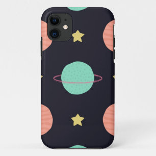 Funda Para iPhone 11 Patrón de espacio