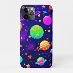 Funda Para iPhone 11 Pro Patrón de espacio colorido