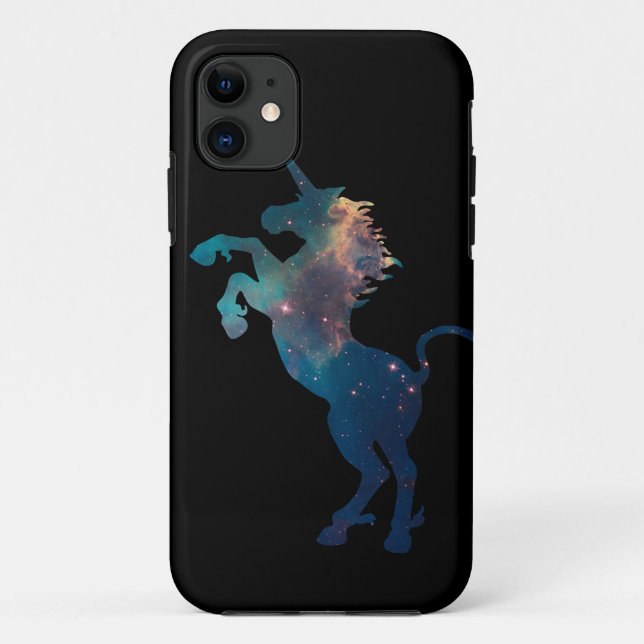 Funda De Case-Mate Para iPhone Patrón de espacio de unicornio (Reverso)