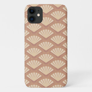Funda Para iPhone 11 Patrón de estilo Art Deco en color rosa