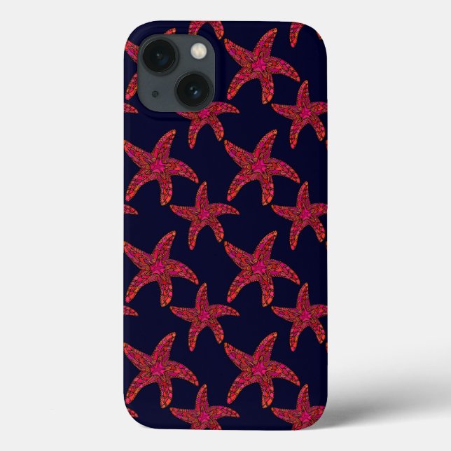 Funda De Case-Mate Para iPhone Patrón de estilo Starfish (Reverso)