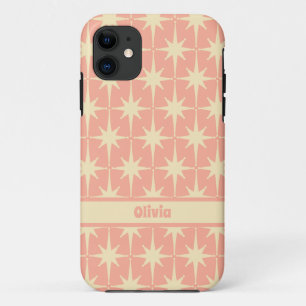 Funda Para iPhone 11 Patrón de estrella atómica retro vintage de 50's R