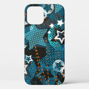 Funda Para iPhone 12 Patrón de estrella de grunge abstracto Creativo de