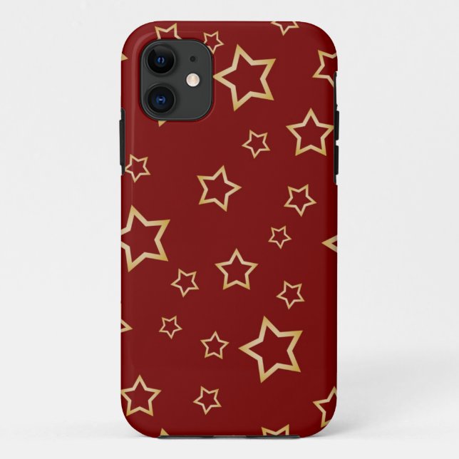 Funda De Case-Mate Para iPhone Patrón de estrellas (Reverso)