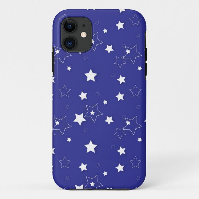 Funda De Case-Mate Para iPhone Patrón de estrellas (Reverso)